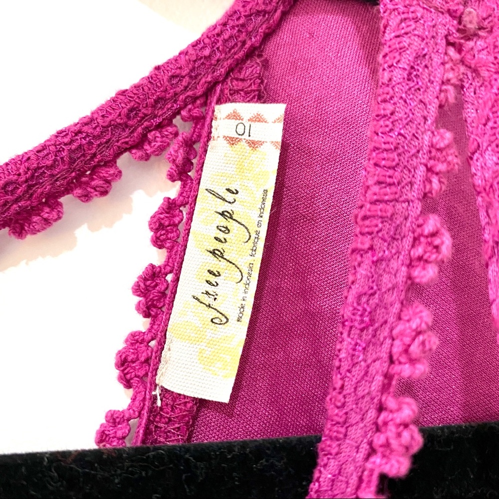 FREE PEOPLE Hot Pink Miss Connections Dress - Picture 4 of 8